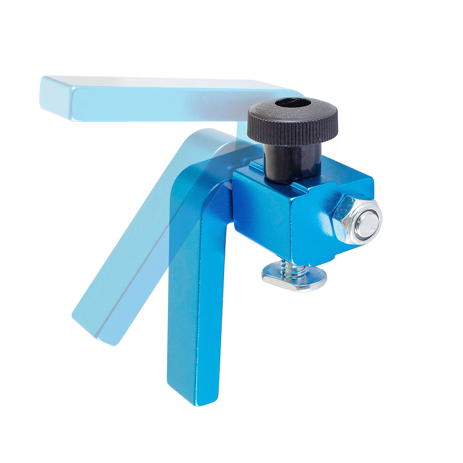 POWERTEC 71367 3-Inch Fence Flip Stop for Woodworking, Blue POWERTEC