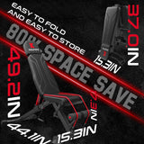 Keppi Adjustable Weight Bench, Foldable Workout Bench Press for Full Body Strength Training, Incline Decline Bench with Fast Folding - 2023 Version Keppi