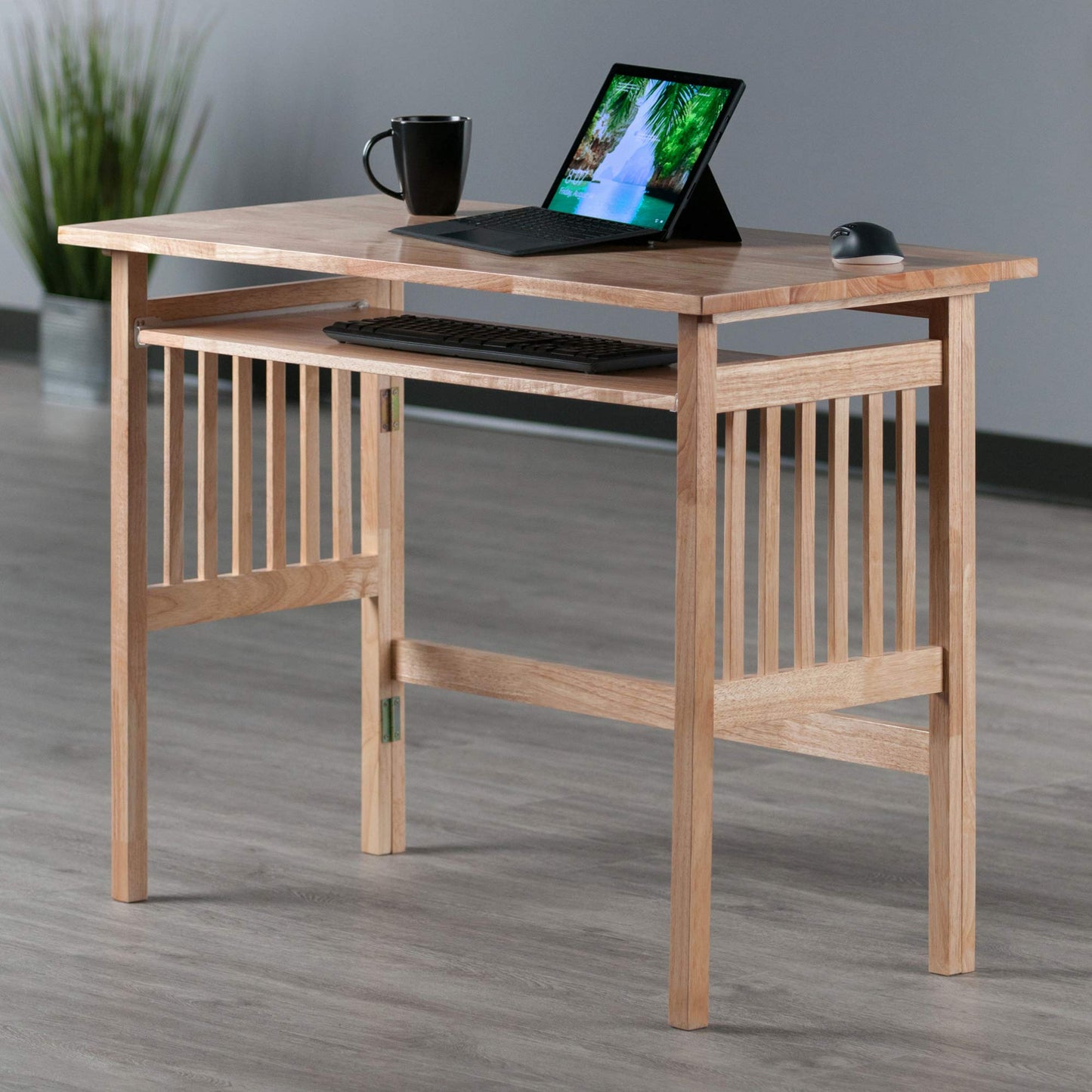 Winsome Wood Mission Home Office, Natural, 40.0 x 20.0 x 30.0 - WoodArtSupply