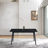 Armen Living Westmont 59" Rectangular Wood Dining Table, Black Armen Living