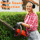 3 Pieces Noise Cancelling Ear Muffs NRR 28dB Earmuffs Hearing Protection Adjustable Ear Protection for Shooting Adults (Red, Black, Blue) Yunsailing