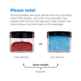 Rolio - Mica Powder - 1 Jar of Pigment for Paint, Dye, Soap Making, Nail Polish, Epoxy Resin, Candle Making, Bath Bombs, Slime - 50G / 1.76oz Rolio