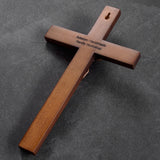 Asterom Crucifix Wall Cross - Handmade Wood Cross Wall Decor - Catholic Crucifix - 12 Inch Asterom