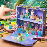 MIROLA KIDS Fairy Magic Potion Kit for Kids, Display Box Glow in The Dark, DIY Creative Craft Kit with 21 Bottles, Stocking Stuffer for Kids, DIY MIROLA KIDS