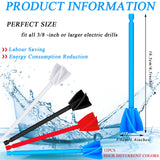 12 Pieces Paint Mixer Drill Attachment,Helix Paint Mixer Resin Drill Mixer Paint Stirrers Drill Attachment for 1 Gallon of Paint Epoxy Resin Silicone Lauwell