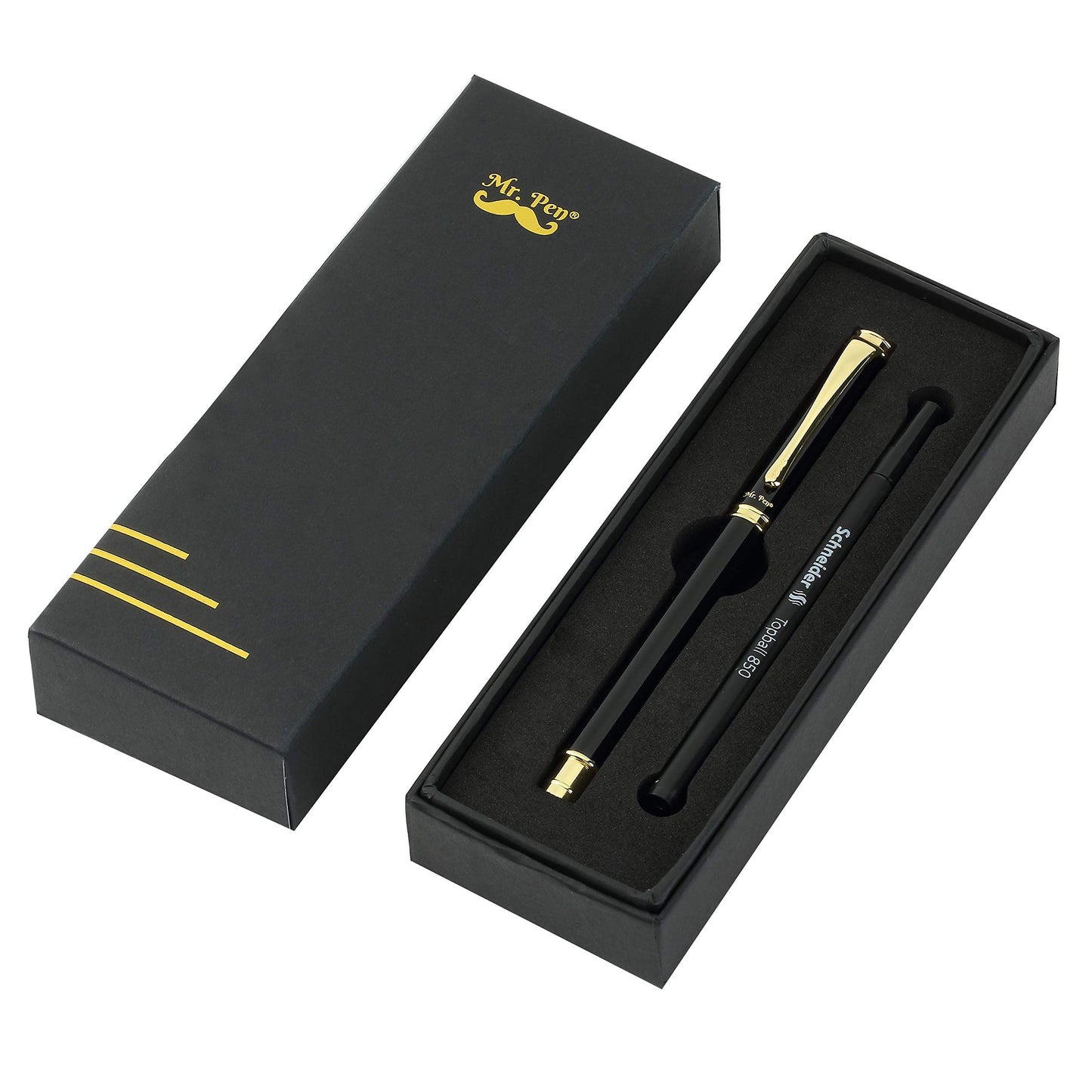 Mr. Pen- Luxury Pen, Black Barrel, Black Ink, Fancy Pen, Fancy Pens for Men, Nice Pens for Men, Pen Gift, Writing Pens, Metal Pen, Fancy Pens for - WoodArtSupply