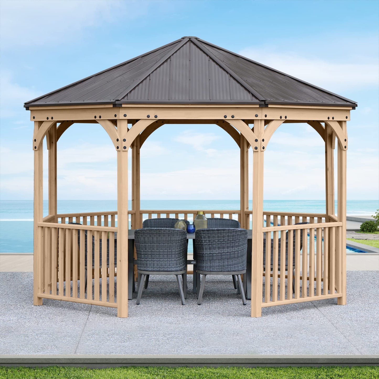 Yardistry Meridian 12' Octagon Gazebo