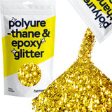 Hemway Polyurethane & Epoxy Resin Glitter 100g / 3.5oz Metallic Crystal Flake Additive for Flooring Jewelry Tumblers Glass Pigment - Extra Chunky Hemway