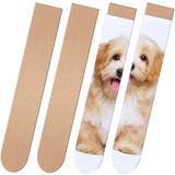 2 Pieces Sock Jig Straight Style Sock Jig Sublimation Crew Sock Jig Heat Press Dye Sublimation Jigs MDF Wood Athletic Sock Jig for Printing DIY Jetec