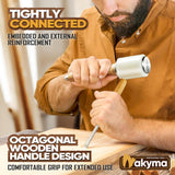 Wood Carving Kit, Wood Carving Set - Wood Carving Tools of 12 Wood Chisels with Canvas Case,Sharp Cr-V 60 Steel Blades, Wood Chisel Sets for Nakyma