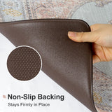 Collive Boho Kitchen Mat 2PCS Cushioned Kitchen Mats for Floor, Anti-Fatigue Mat Waterproof Kitchen Rug Set of 2 Non-Skid Comfort Standing Mat for Collive