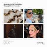 Hemway Polyurethane & Epoxy Resin Glitter 100g / 3.5oz Metallic Crystal Flake Additive for Flooring Jewelry Tumblers Glass Pigment - Extra Chunky Hemway