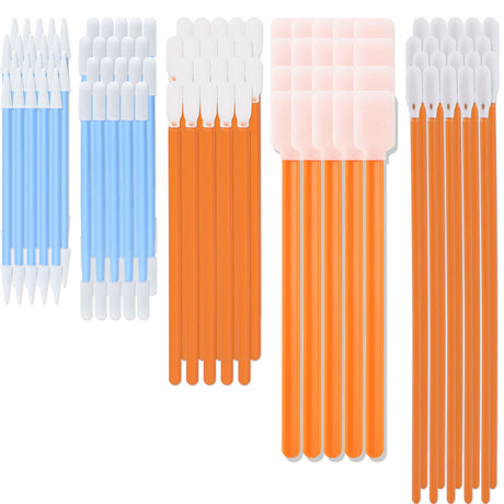 AAwipes Foam Tip Cleaning Swab Kit (5 Types, 100 Pack) Cleanroom Sponge Stick Foam Swab Bundle for Printer, Painting, Gun, Optics Lens,Camera, Arts AAwipes