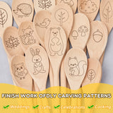 40 Pieces 12 Inch Wooden Kitchen Spoons Long Handle Wooden Cooking Mixing Oval Spoons Wooden Tasting Spoons Mixing Baking Serving Utensils Puppets Meanplan