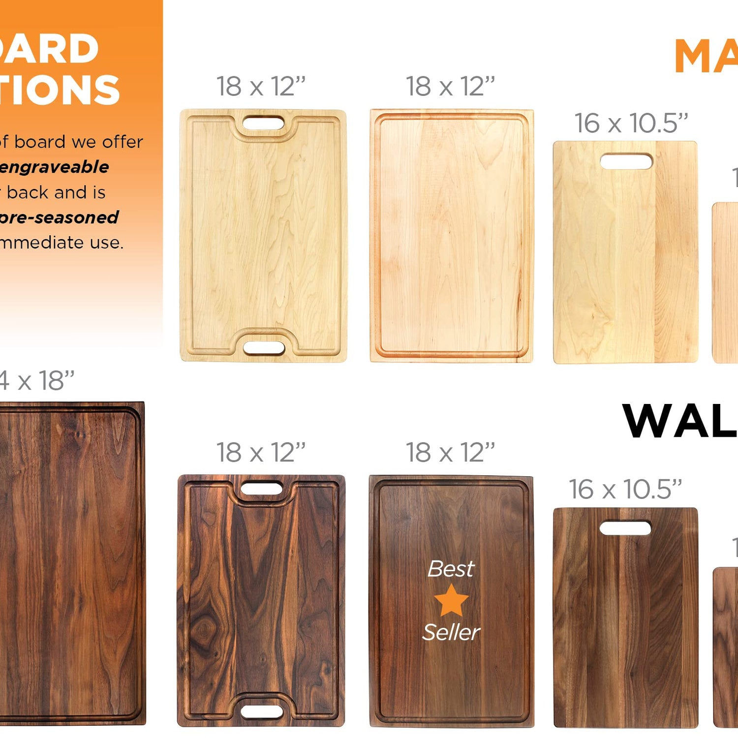 Refine Kitchenware Personalized Cutting Board, USA Made Custom Monogrammed Cutting Board, Custom Christmas Gift, Personalized Charcuterie Board WoodArtSupply