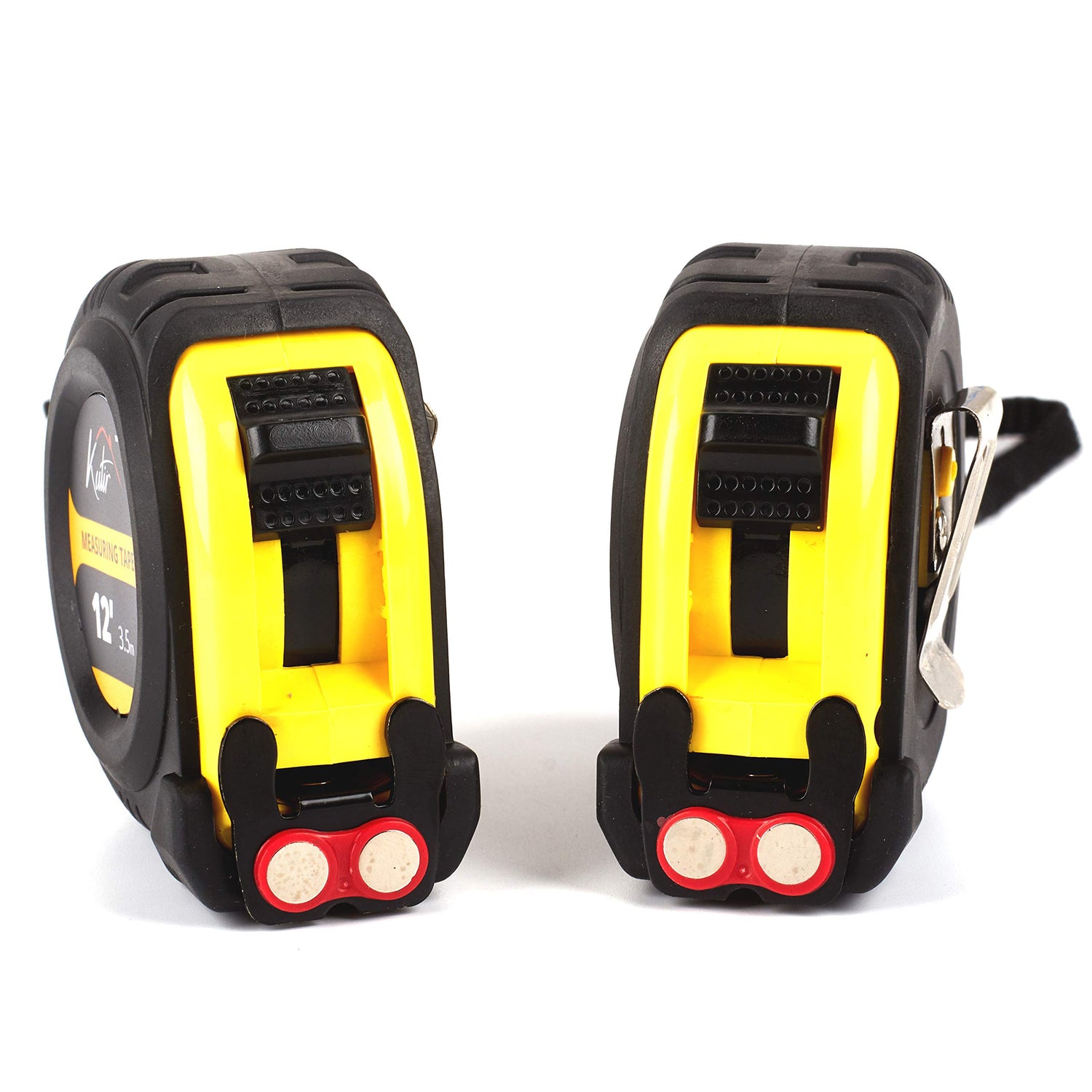 12 Foot Measuring Tape Measure by Kutir - Easy to Read Both Side Dual Ruler, Retractable, Heavy Duty, Magnetic Hook, Metric, Inches and Imperial kutir