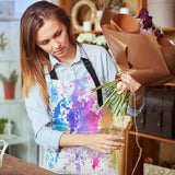 Britimes Apron Home Kitchen Cooking Baking Gardening for Women Men with Pockets Shades Watercolor Clouds Colorful Paint 32x28 inch Britimes