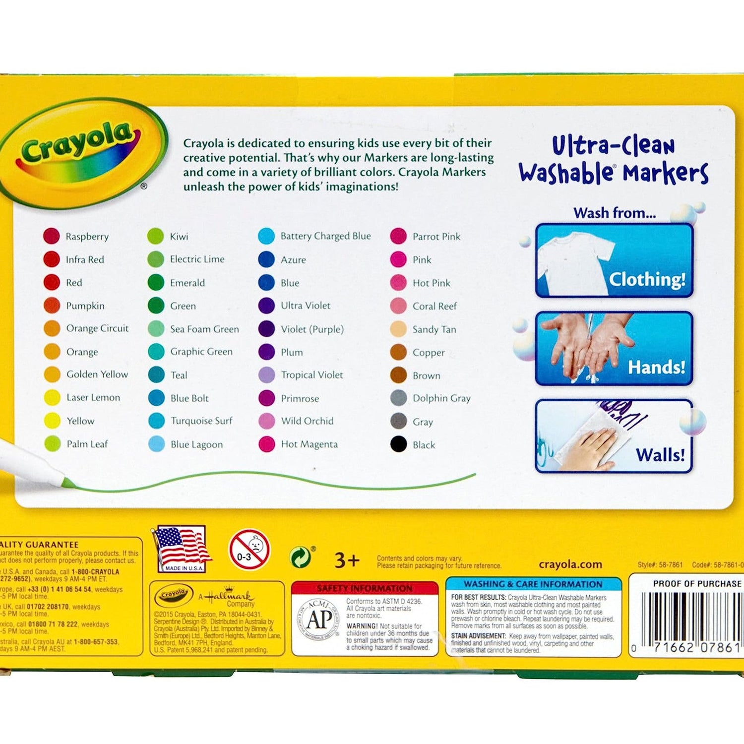 Crayola Ultra Clean Fine Line Washable Markers (40 Count), Colored Markers for Kids, Art Markers, Craft Supplies, Holiday Gifts, 3+ Crayola