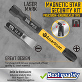 Amartisan 24-piece Screwdriver Bit Set | Magnetic Slotted Phillips driver bit set | S2 Steel, long 1" and 2.3" Head Drill Bits Set Amartisan