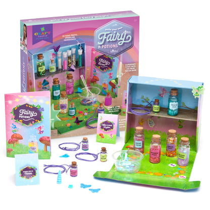 Craft-tastic – Fairy Potions Craft Kit – Make 9 Magical Fairy Potions - WoodArtSupply