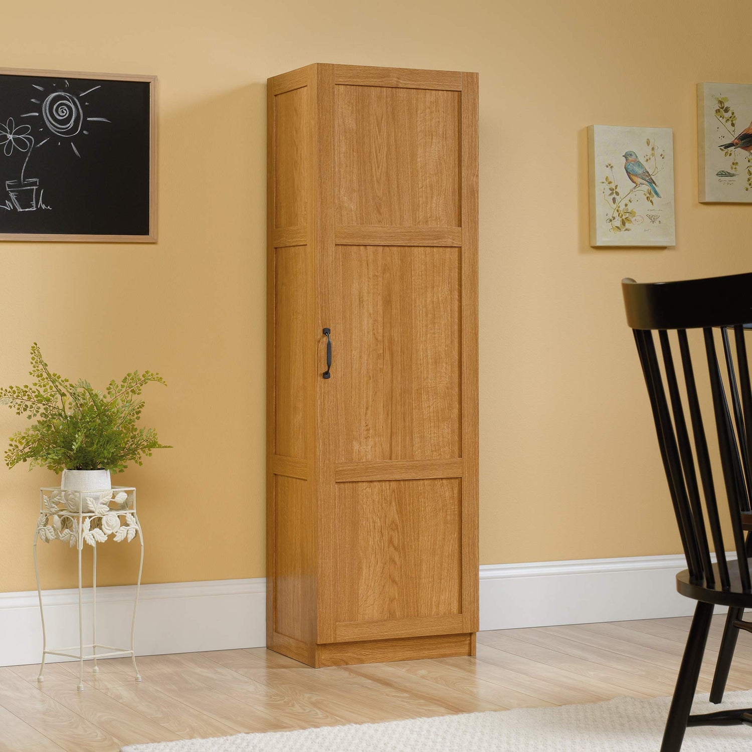 Sauder Miscellaneous Storage Pantry cabinets, L: 17.99" x W: 13.94" x H: 60.00", Highland Oak finish Sauder