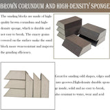 SACKORANGE 6 Pack Sanding Sponge, 80 Grit Sanding Blocks Assortment,Washable and Reusable for Wood Drywall Metal Home (80 Grit) SACKORANGE