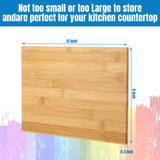 18 Pcs Wood Cutting Board Bulk Kitchen Chopping Boards Large Serving Board Wooden Cutting Board Set for Kitchen Meat Cheese Bread Vegetables (12'' x Lincia