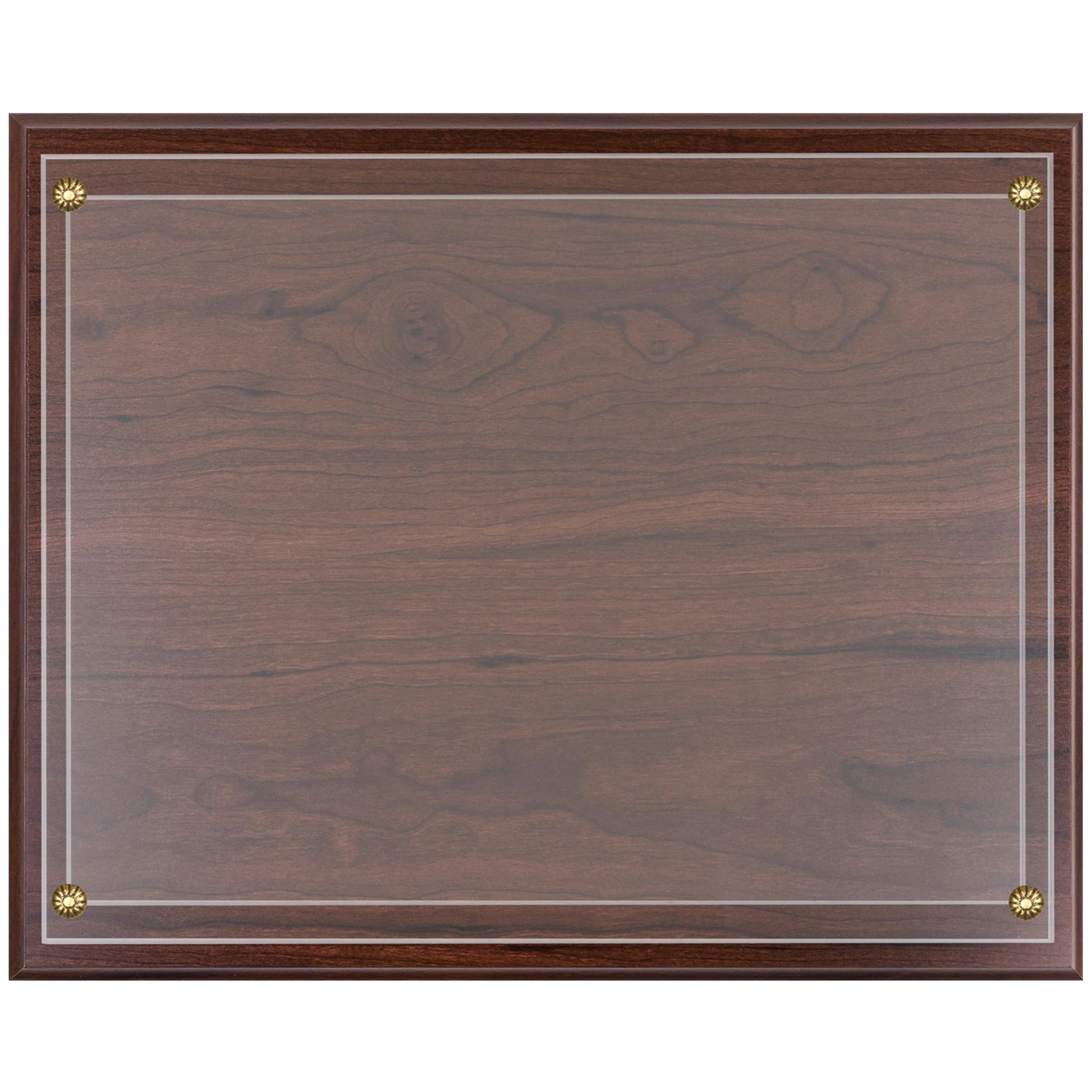 SHOP AWARDS AND GIFTS 8.5 x 11 Certificate Frame Holder, Slide in Wall Plaque Display, 10.5 x 13 Inch Board, Multiple Colors (Walnut) - WoodArtSupply