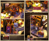 Flever Dollhouse Miniature DIY House Kit Creative Room with Furniture for Romantic Artwork Gift (Luna Magic House) Flever