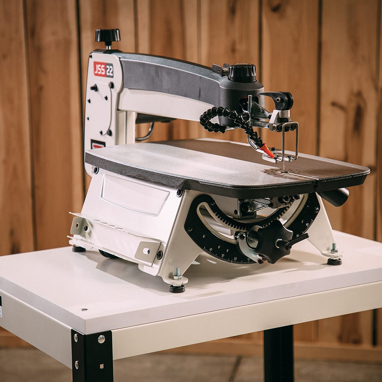 JET 22-Inch Scroll Saw with Foot Switch, 1Ph 120V (JWSS-22B) Jet