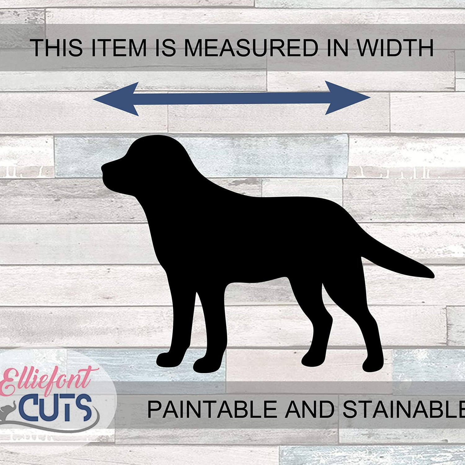 Labrador Wood Cutouts for crafts, Laser Cut Wood Shapes 5mm thick Baltic Birch Wood, Multiple Sizes Available Elliefont Styles