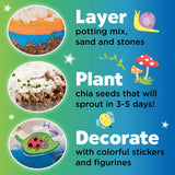 Creativity for Kids Plant and Grow Woodland Forest: Terrarium Kit Activities for Kids, Educational Science and Crafts for Kids Ages 6-8+, Unique Creativity for Kids