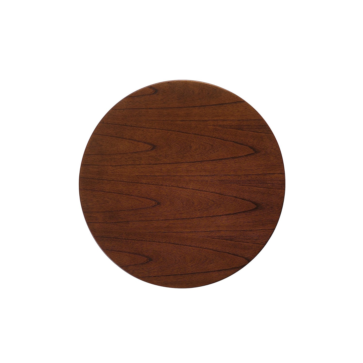 GDFStudio Evangeline Finished Wood End Table w/Faux Wood Overlay (Natural Walnut) GDFStudio