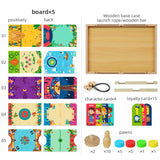 QZMTOY Large Fast Sling Puck Game Air Hocky Table Game Bowling Games -10 in 1 Family Games for Boys Girls,Teens,Adults,Wooden Hockey Board Game for QZMTOY