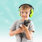 Dr.meter Ear Muffs for Noise Reduction: 27.4SNR Noise Cancelling Headphones for Kids with Adjustable Head Band, EM100 Hearing Protection Earmuffs for Dr.meter