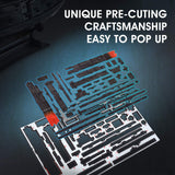 3D Puzzles for Adults - Led Pirate Ship Queen Anne's Revenge - Large 27'' Sailboat Hard Puzzles - Desk Decor House Warming Gifts New Home - CubicFun