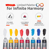 ZenART Non-Toxic Oil Paint Set for Professional Artists - 3 x 8 x 45ml Tubes - Bundle of Portrait, Essential and Impressionist Palette of ZenART Supplies