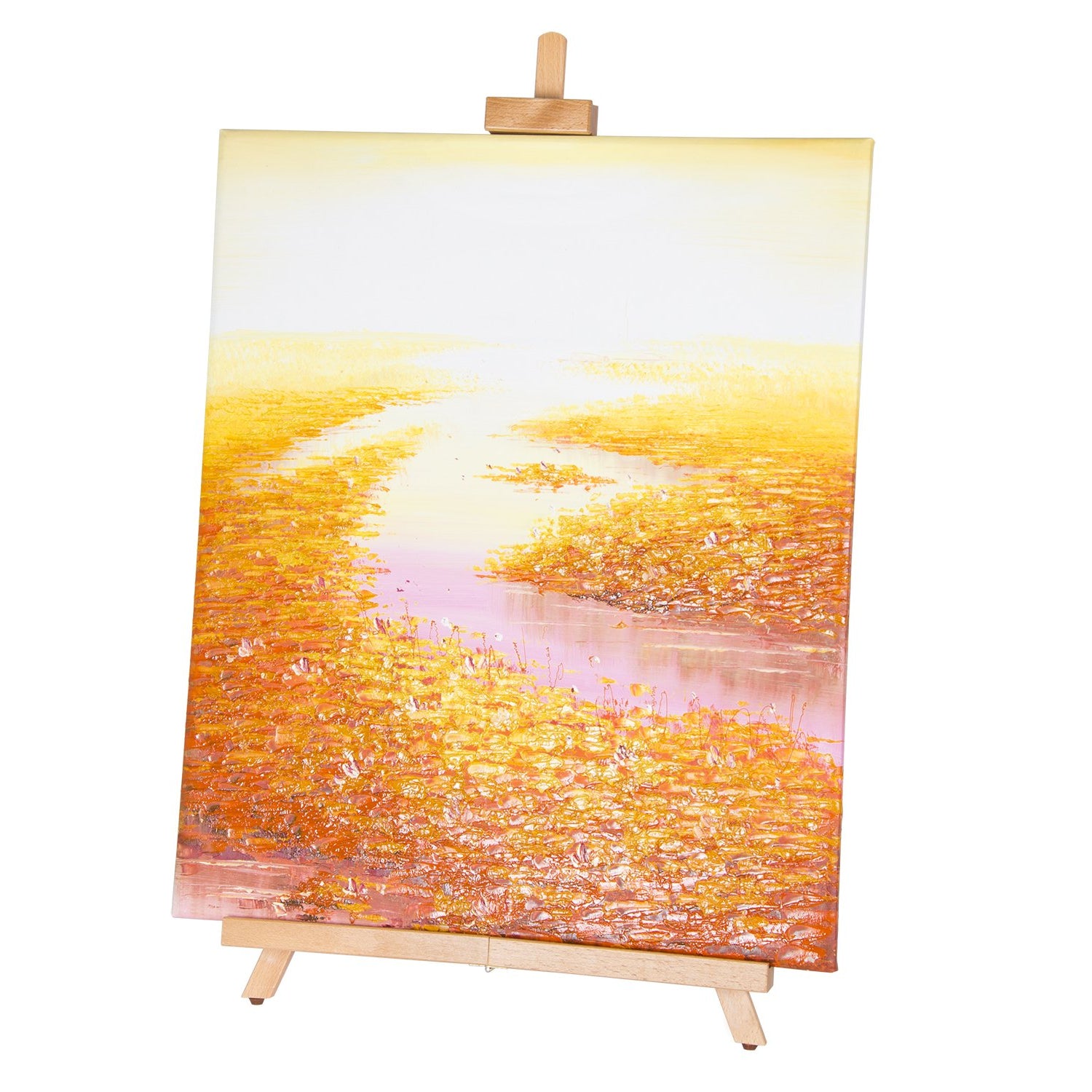 CONDA 31-1/2 inch A-Frame Easel, Adjustable Beechwood Tripod Display Stand, Holds Up to 27" Canvas, Portable Table Desktop Painting Picture Holder conda