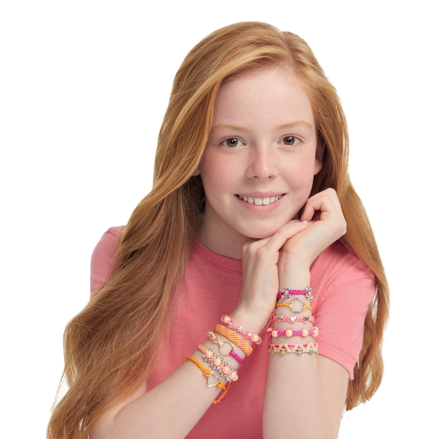 Make It Real - Macrame Friendship Bracelet Making Kit for Girls - Kids String Bracelet Making Kit - Friendship Bracelet Craft Kit w/Thread, Beads & Make It Real