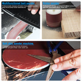 OUYANG Mini Disc Sander 6-Inch, 1.2x15in Belt Bench Grinder, Dual Motor Adjustable Speed Electric Sander Suitable for Diy Grinding of Metal, Wood, OUYANG