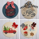 6 Pieces Round Wood Circles Unfinished Wood Slices Cutout for Craft Door Hanger, Pyrography, and Painting (6 Inch) Jetec