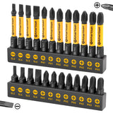 Amartisan 24-piece Screwdriver Bit Set | Magnetic Slotted Phillips driver bit set | S2 Steel, long 1" and 2.3" Head Drill Bits Set Amartisan