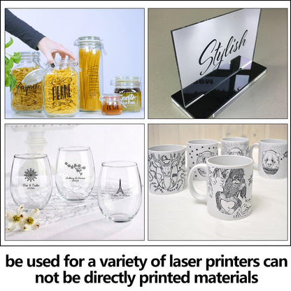 Frddiud Laser Engraving Marking Color Paper, 2 PCS Black Marking Paper, 15.3" x 10.4" Laser Engraving Paper for Fiber Laser Marking and Engraving,