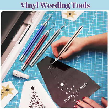  AUNKZL 5PCS LED Weeding Tools for Vinyl with Light with Pin and  Hook for Removing Tiny Vinyl Paper & Iron-on Projects Cuts for Crafting,  Silhouettes, Cameos, DIY : Arts, Crafts 