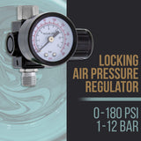 TCP Global® Brand Professional 1.3mm HVLP Spray Gun-gravity Feed-auto Paint Basecoat Clearcoat with Air Regulator (G6600-13) TCP Global