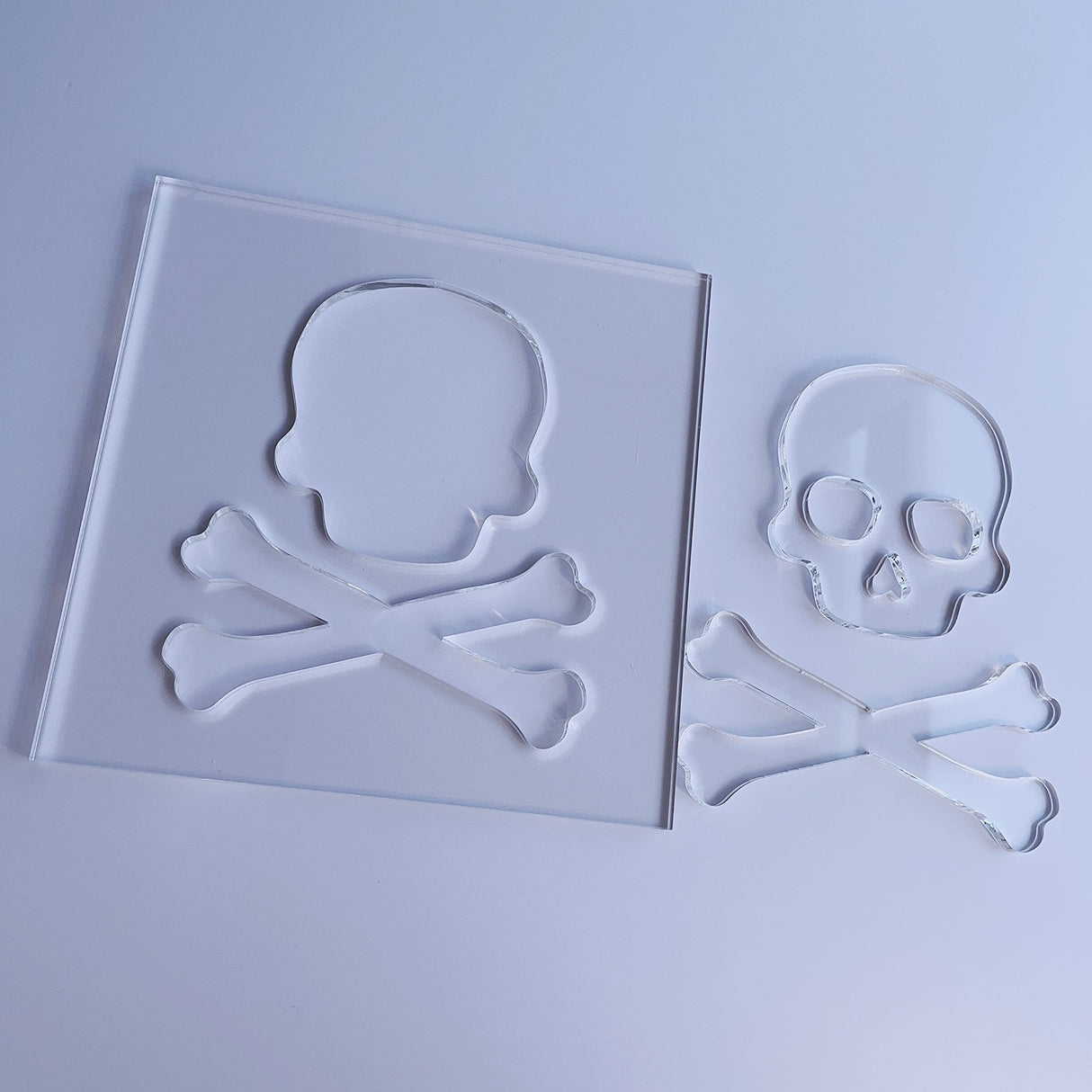 Skull Router Template, Clear Acrylic Template, Woodworking Router Template Phocaea