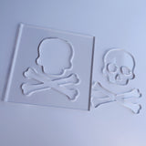 Skull Router Template, Clear Acrylic Template, Woodworking Router Template Phocaea