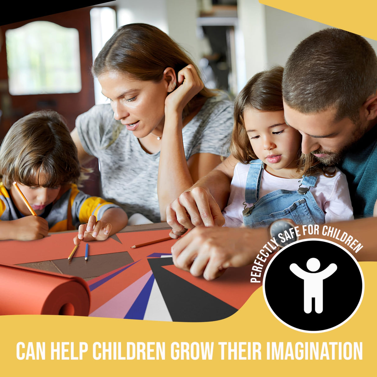 Orange Kraft Paper Roll 17.75" X 1320" (110' Ft) Colored Paper Roll - Kraft Wrapping Paper Perfect as Shipping Paper - Packing Paper Roll - Craft Crown Display