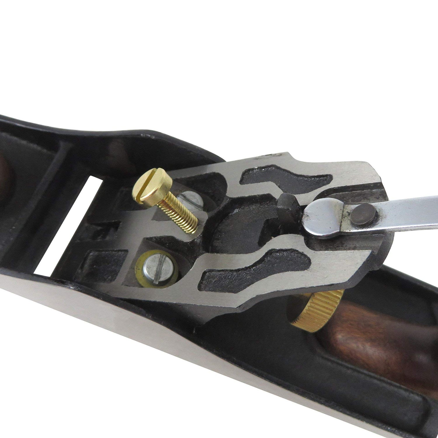 Taytools 469614 Smoothing Bench Hand Plane #4, 9-3/4 Inch Sole, Ductile Cast Body, Lapped Sides and Bottom, Blade RHC 55-60, Sapele Handle and Tote - WoodArtSupply