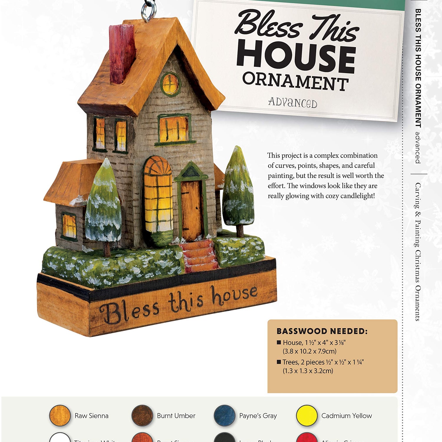 Carving & Painting Christmas Ornaments: Easy Techniques for 23 Patterns in Wood (Fox Chapel Publishing) Step-by-Step Projects for Beginner, Fox Chapel Publishing